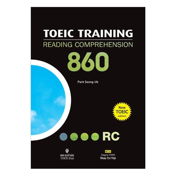 Cuốn sách TOEIC Training Reading Comprehension 860